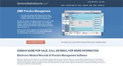 Desktop Screenshot of electronicmedicalrecords.com